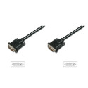 Digitus připojovací kabel DVI-D(24+1), Stíněný, DualLink, Černý, 2m