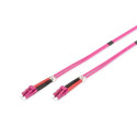 DIGITUS Fiber Optic Patch Cord, LC to LC, Multimode OM4 - 50 125 µ, Duplex Length 1m