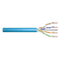DIGITUS Instalační kabel CAT 6A U-UTP, 500 MHz Eca (EN 50575), AWG 23 1, 500 m buben, simplex, barva modrá