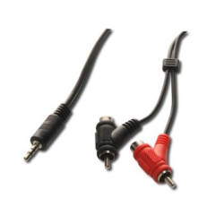 PremiumCord Kabel Jack 3.5mm-2xCINCH+2xCINCH M M 1,5m