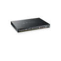 Zyxel XGS2220-54HP, L3 Access Switch, 600W PoE, 40xPoE+ 10xPoE++, 48x1G RJ45 2x10mG RJ45, 4x10G SFP+ Uplink, incl. 1 yr 