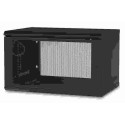 APC NetShelter 6U Wallmount Rack Enclosure Cabinet Single Hinged Switch Depth