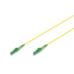 DIGITUS Fiber Optic simplex patch kabel, Singlemode, LC APC - LC APC, OS2, 9 125µ, 3 m
