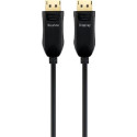 PremiumCord Optický DisplayPort 1.4 přípojný kabel M M, zlacené konekt. 25m