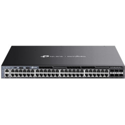 TP-Link SG6654XHP Omada 48-Portový Gigabitový Stackable L3 PoE+ Switch,48× Gigabit RJ45 PoE+ porty,6× 10 Gbps SFP+ sloty