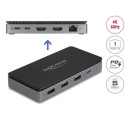 Delock Dokovací stanice USB Type-C™ 4K - duální HDMI MST USB Gibabit LAN PD 3.0 85 W