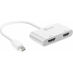 PremiumCord adaptér mini DisplayPort - 2x DisplayPort, rozšíření+zrcadlení+2 obrazy, 4K*2K@30Hz