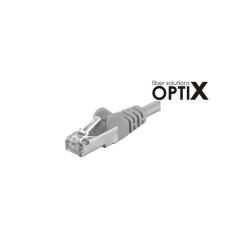 OPTIX S FTP Patch cord Cat6A, 0,25m šedý