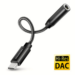 AXAGON ADA-HC, USB-C na 3.5mm jack - Hi-Res DAC audio adaptér, 384kHz 32bit, stereo