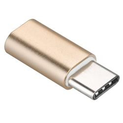 PremiumCord Adaptér USB 3.1 konektor C male - USB 2.0 Micro-B female, zlatý