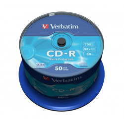 VERBATIM CD-R80 700MB 52x Extra Protection 50pack spindle