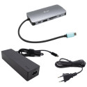 i-tec dokovací stanice USB-C Metal Nano Dock HDMI VGA with LAN + Power Delivery 100W + nabíječka 100W (bundle)