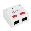 Zásuvka Solarix CAT5E UTP 2 x RJ45