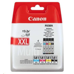 Canon originální ink CLI-581XXL BK C M Y MULTI, 1998C006, CMYK
