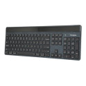 Targus EcoSmart - Klávesnice - udržitelné získávání energie - antibakteriální - podsvícení - bezdrátový - Bluetooth 5.0 - QWERTY - britská - klávesový spínač: Scissor-Key - černá - udržitelné balení