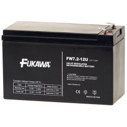 FUKAWA olověná baterie FW 7,2-12 F1U do UPS APC AEG EATON Powerware 12V 7,2 Ah životnost 5 let Faston F1-4,7mm