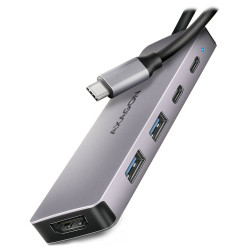 AXAGON multi USB-C 5v1 hub HMC-5H60 USB 3.2 Gen1 1x PD 100W 1x USB-C 2x USB-A HDMI 15cm