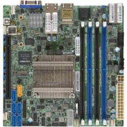 SUPERMICRO mini-ITX MB Xeon D-1557 (12-core), 4x DDR4 ECC DIMM,6xSATA1x PCI-E 3.0 x16, 2x10GbE+2x1GbE LAN,IPMI