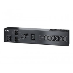 APC Service Bypass Panel - Rozvodná jednotka PDU (k montáži na regál) - AC 230 V - 3000 VA - vstup: IEC 60320 C20 - výstupní konektory: 8 - 2U - černá - pro P N: AR3003, AR3003SP, SRT1000RMXLI, SRT1000RMXLI-NC, SRT2200XLI-KR, SRT5KRMXLW-TW