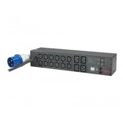 APC Metered Rack PDU AP7822B - Rozvodná jednotka PDU (k montáži na regál) - AC 200 208 230 V - vstup: IEC 60309 32A - výstupní konektory: 16 (IEC 60320 C13, IEC 60320 C19) - 2U - 3.66 m cord - pro P N: SCL400RMJ1U, SCL500RMI1UC, SCL500RMI1UNC, SMTL1000RMI2UC, SMTL750RMI2UC