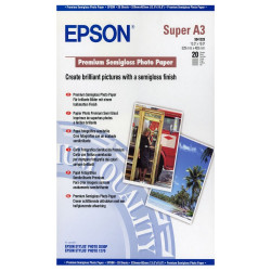 EPSON fotopapír C13S041328 A3+ Premium Semigloss Photo 20 listů