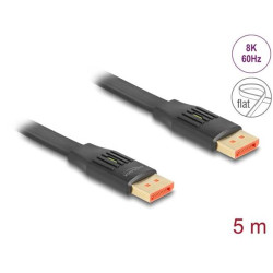 Delock DisplayPort Plochý stuhový kabel 8K 60 Hz 5 m