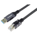 PremiumCord Ethernetový kabel USB3.2 - LAN RJ45 10 100 1000 MBIT 1m