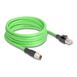 M12 Cable X-coded 8 pin male to RJ45 mal, M12 Cable X-coded 8 pin male to RJ45 mal