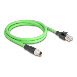 M12 Cable X-coded 8 pin male to RJ45 mal, M12 Cable X-coded 8 pin male to RJ45 mal