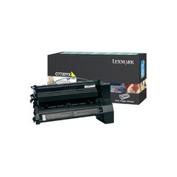 Tonerová cartridge Lexmark C772, yellow, C7720YX, 15000s, return, O