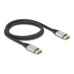 Delock - Kabel DisplayPort - DisplayPort (M) do DisplayPort (M) - DisplayPort 2.1 - 1 m - 16K60hz support - černá, stříbrná