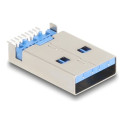 USB 5 Gbps Type-A male 9 pin SMD connect, USB 5 Gbps Type-A male 9 pin SMD connect