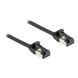Delock - Síťový kabel - RJ-45 (M) do RJ-45 (M) - 2 m - U FTP - CAT 8.1 - provedení bez hrbolků - černá