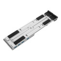 Targus - Stojánek na notebook - s 4-port USB hub - 10" - 15.6" - stříbrná