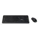 Targus - Klávesnice a sada myši - combo - full size - bezdrátový - 2.4 GHz - QWERTY - britská - černá