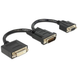 Delock Adaptér DMS-59 samec DVI 24+5 samice + VGA samice20 cm