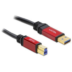 Delock kabel USB 3.0 typ A samec USB 3.0 typ B samec 5 m Premium