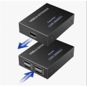 PremiumCord 4-port USB 2.0 extender po Cat5 Cat5e Cat6 do 150m