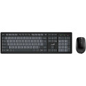 Genius Smart KM-8200 Dual Color, Set klávesnice a myši, bezdrátový, CZ SK layout, 2,4GHz, mini USB přijímač,Copilot kl.,černo-šedá