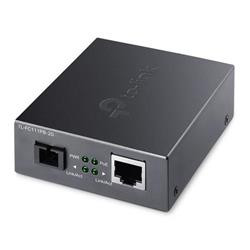 TP-LINK "10 100 Mbps RJ45 to 100 Mbps Single-mode SC WDM Bi-Directional Fiber Converter With 1-Port PoEPORT: 1× 100Mbps