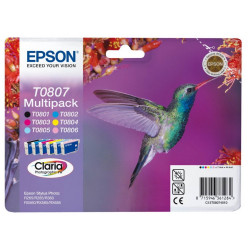 Epson inkoustové náplně - MULTIPACK C13T080740 R265 R360 RX560 6 barev