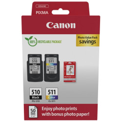 Canon inkoustová náplň PG-510 CL-511+ 4x6 Phot Paper(GP-501 50sheets)