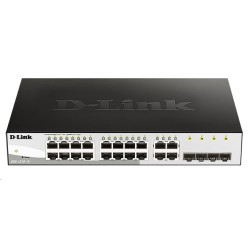 D-Link DGS-1210-16 20-port Gigabit Smart Switch, 16x GbE, 4x RJ45 SFP, fanless