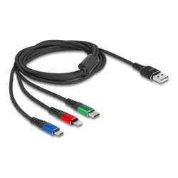 USB Charging Cable 3 in 1 Type-A to Ligh, USB Charging Cable 3 in 1 Type-A to Ligh