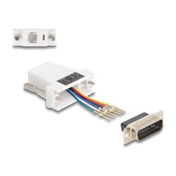 D-Sub 15 pin male to RJ12 female Assembl, D-Sub 15 pin male to RJ12 female Assembl