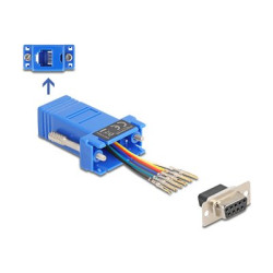 D-Sub 9 pin female to RJ12 female Assemb, D-Sub 9 pin female to RJ12 female Assemb