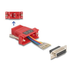 D-Sub 15 pin female to RJ12 female Assem, D-Sub 15 pin female to RJ12 female Assem