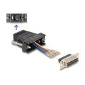 D-Sub 15 pin female to RJ12 female Assem, D-Sub 15 pin female to RJ12 female Assem