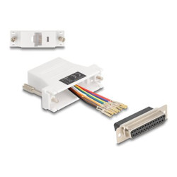 D-Sub 25 pin female to RJ45 female Assem, D-Sub 25 pin female to RJ45 female Assem