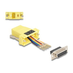 D-Sub 15 pin female to RJ45 female Assem, D-Sub 15 pin female to RJ45 female Assem